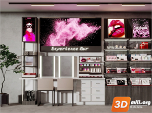 Cosmetic Store Skp Files 